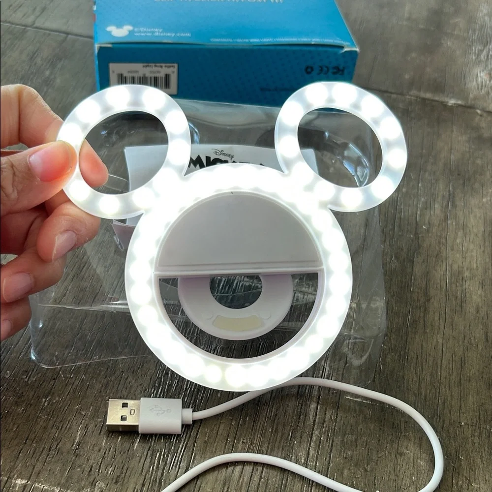 Disney Mickey Mouse LED Phone Ring Light - Black and White